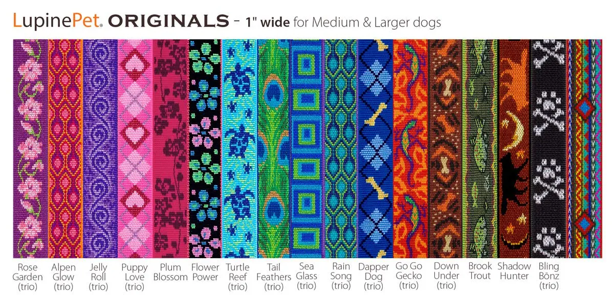 LupinePet Originals 1" Sea Glass Leash 4 ft | Guaranteed (Even if Chewed) for Medium & Large Dogs - view 2