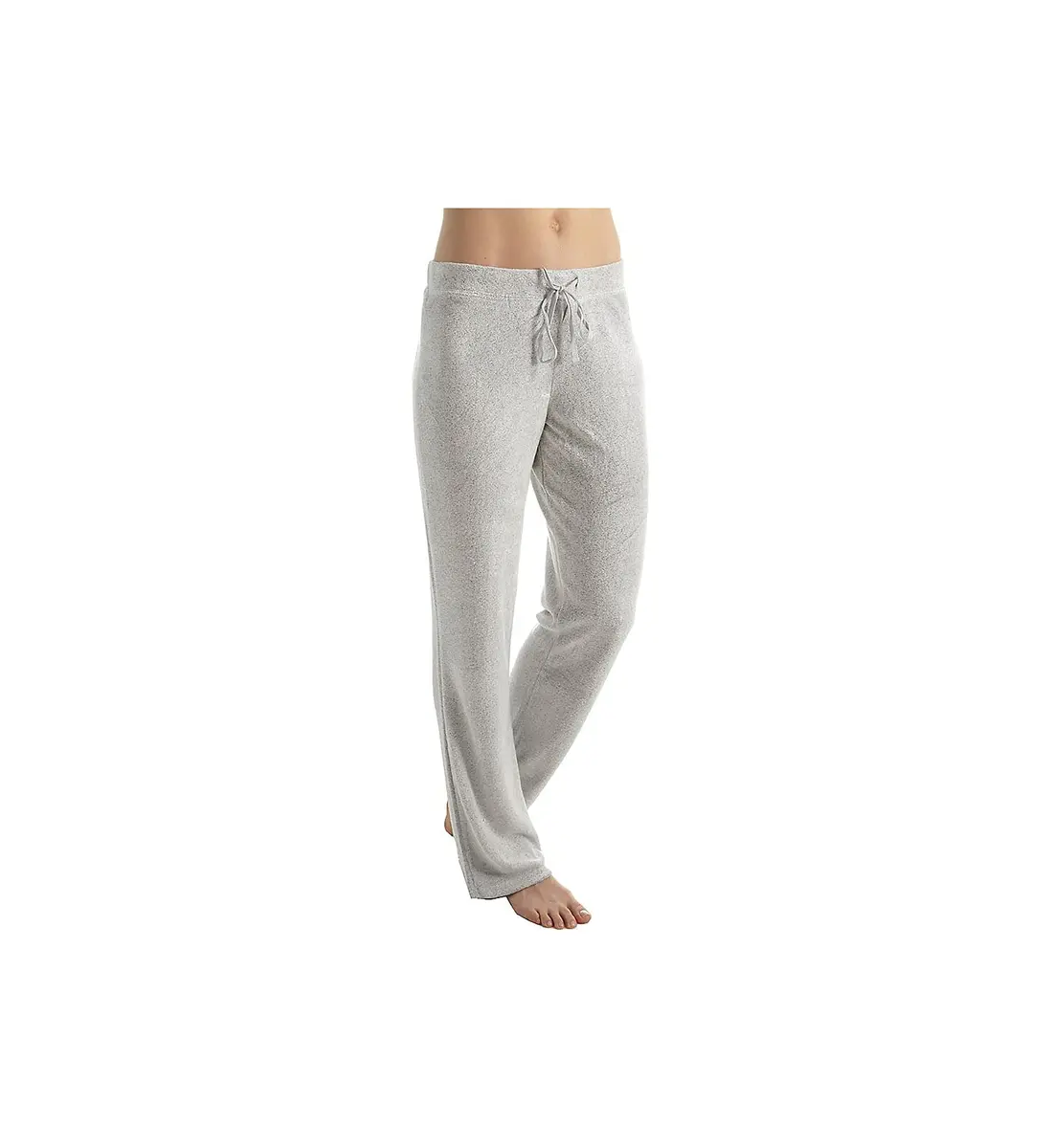 N Natori Women's Terry Lounge Pant Heather Grey Small | Casual Lounge Bottoms with Drawstring Waist - main product image
