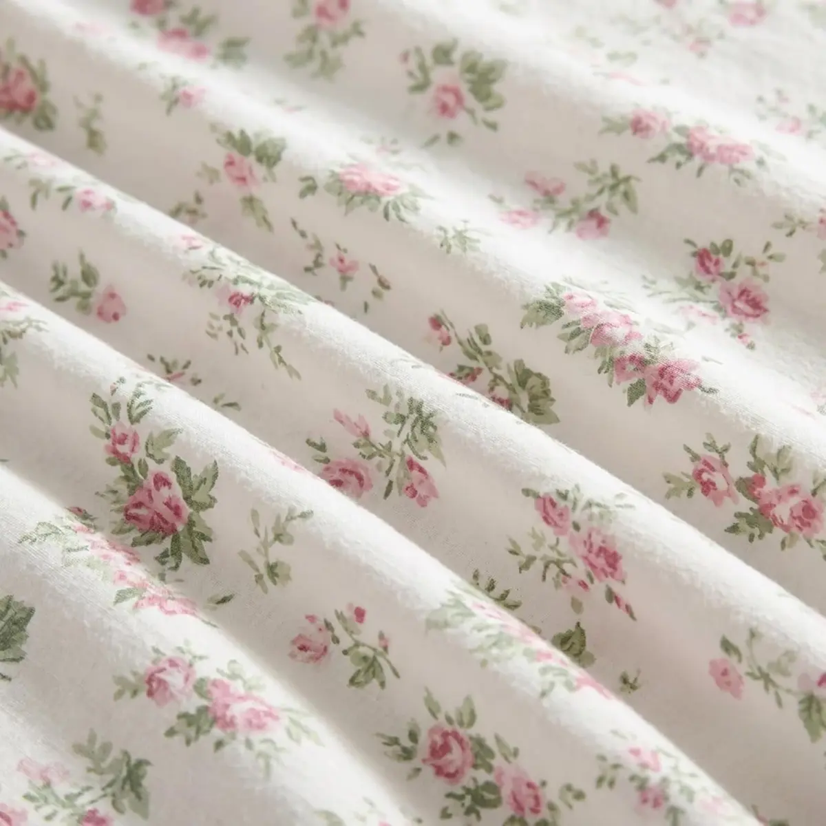 Laura Ashley Twin Sheet Set with Fitted Sheet & Pillowcase | 100% Cotton Flannel, Soft & Cozy (70-120 chars) - view 5