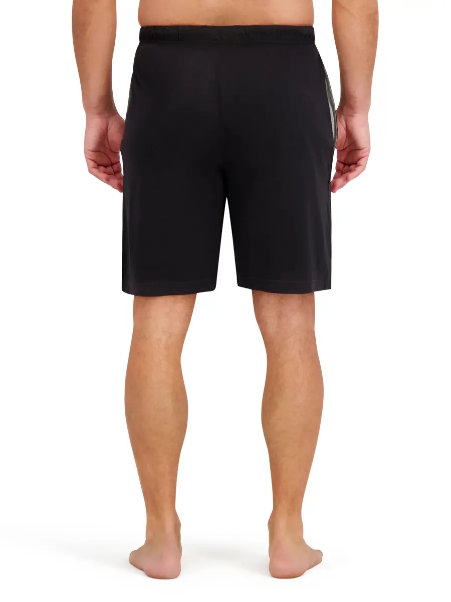 Hanes Jersey Lounge Shorts 5X Big | Drawstring Waistband, Active Grey Heather/Black - view 9