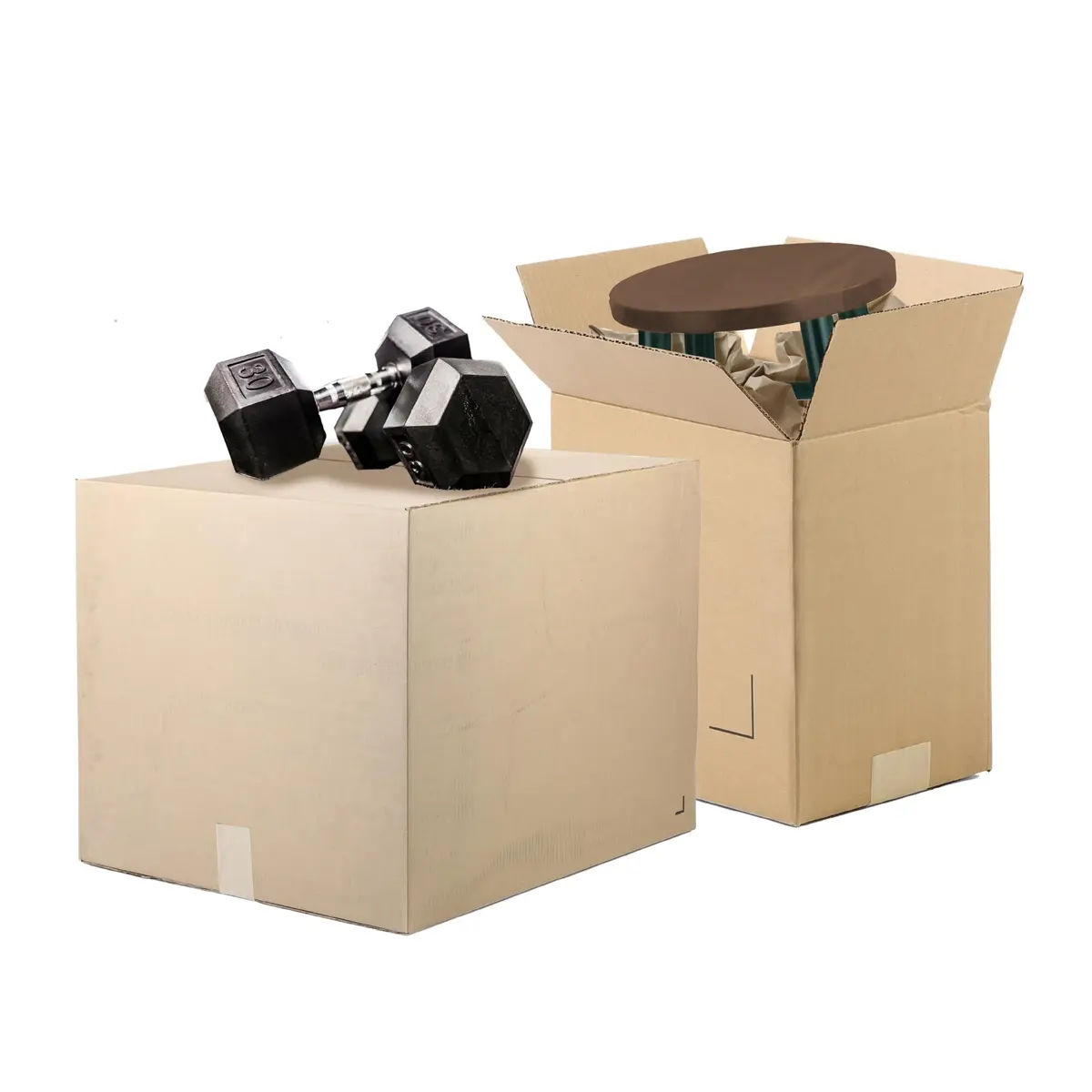 The Boxery Heavy Duty 16 x 12 x 10" Cardboard Boxes 25 Pack | Strong, Recyclable Shipping & Storage - view 2