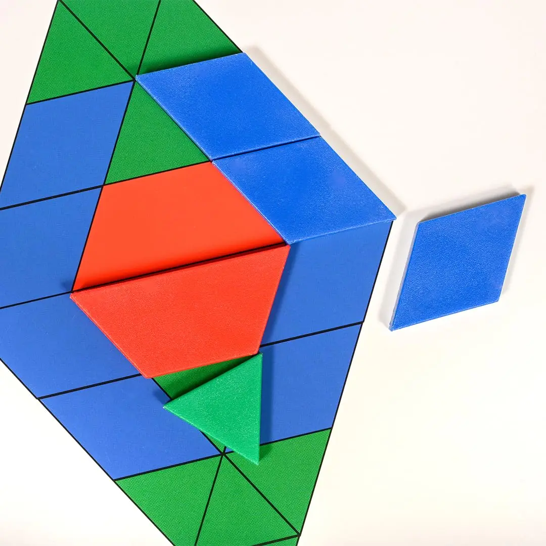 LEARNING ADVANTAGE Pattern Block Cards, Set of 20 | Shapes & Geometry for Kids - view 4