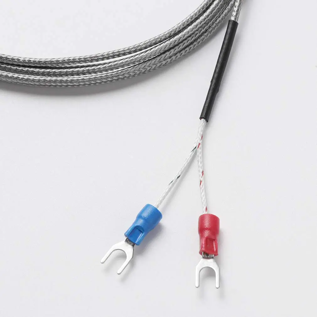 HiLetgo K Type Temperature Sensor Probes 1M Stainless Steel | 0-400°C Range, M6 Screw, 5 Pack - view 3