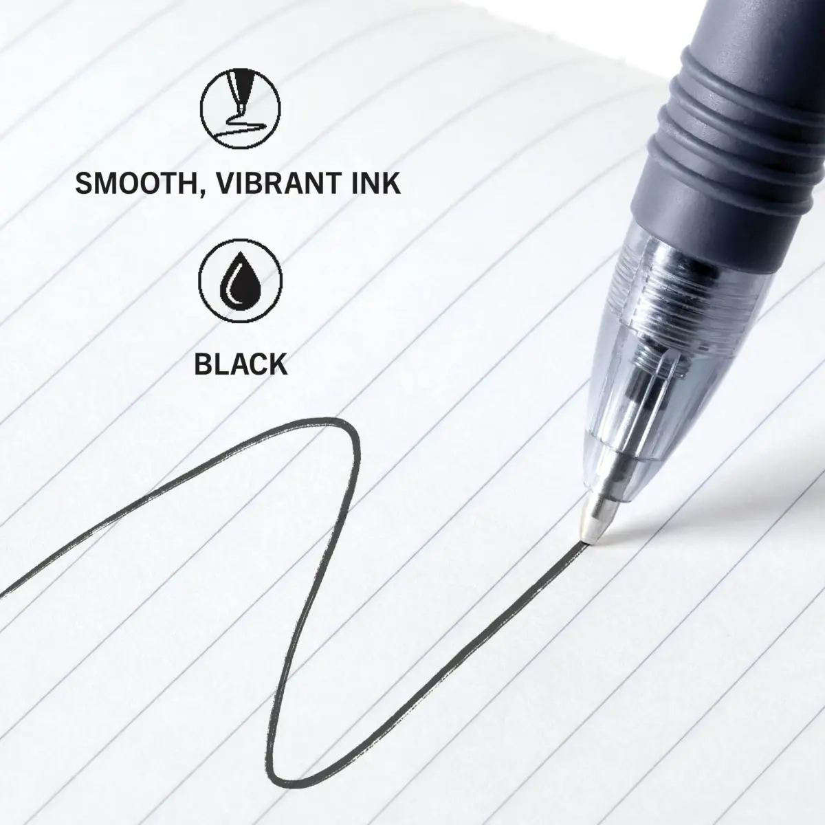 Zebra Pen Z-Grip Retractable Ballpoint Pens, Black Ink, 1.0mm, 18-Pack | Smooth Writing for Students & Professionals - view 4
