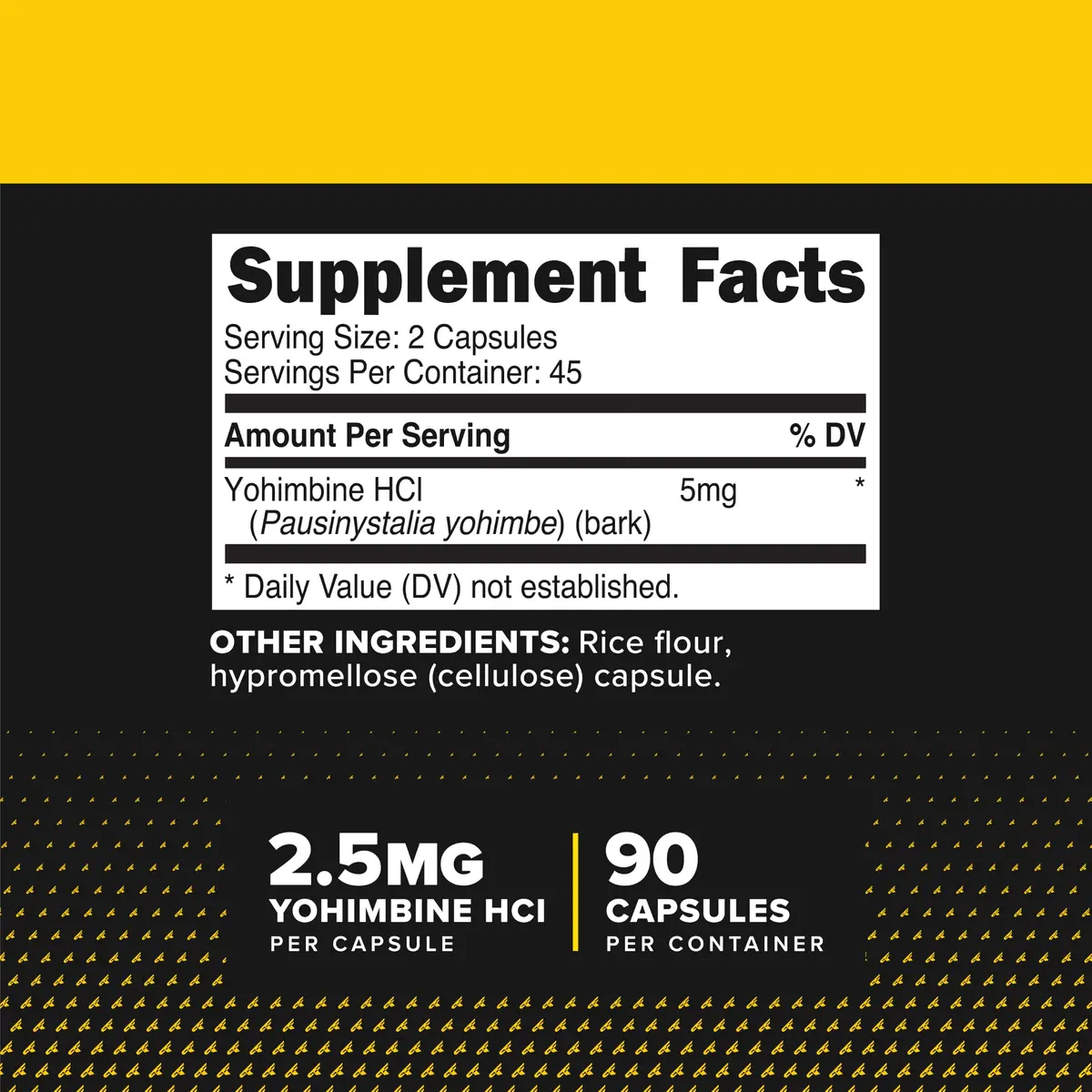 Primaforce Yohimbine HCl 2.5mg | Supports weight loss & sexual wellness - view 2