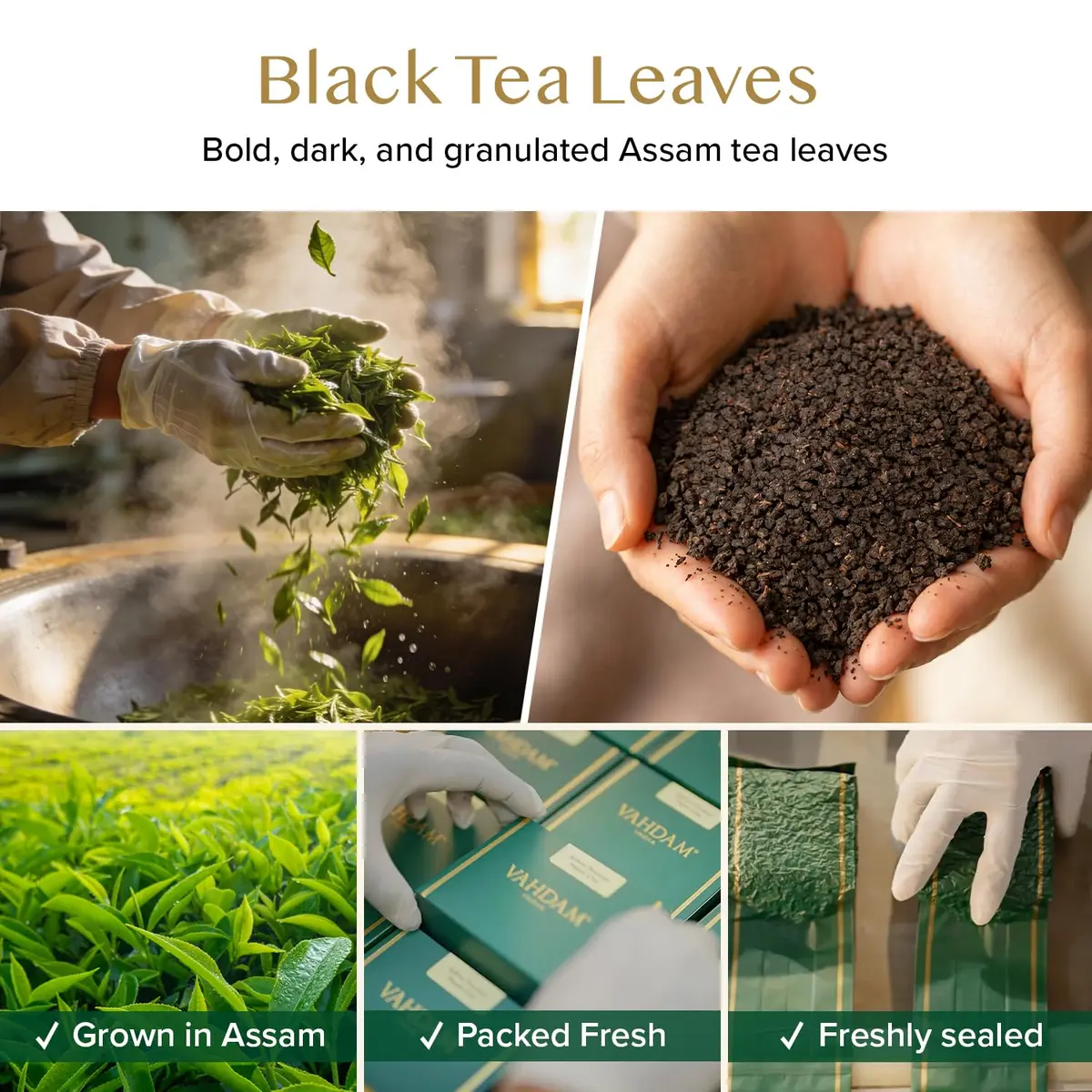 VAHDAM Assam CTC Black Tea Loose Leaf 12oz | Premium Indian Tea with Rich Flavor and High Caffeine - view 2