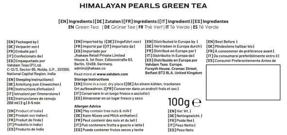 VAHDAM Himalayan Pearls Green Tea Loose Leaf 3.53oz | Premium Indian Green Tea, High Caffeine, Single Origin - view 8