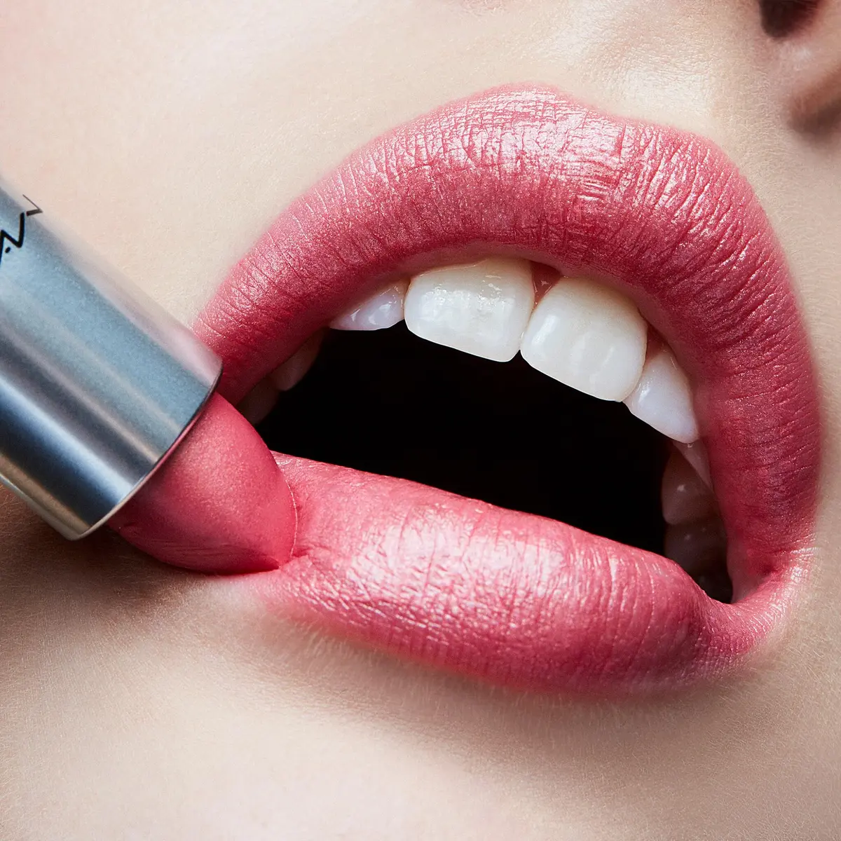 MAC Frost Lipstick # Bombshell | Hydrating, Long-Lasting Cream Lip Color (0.1 Oz) - view 3