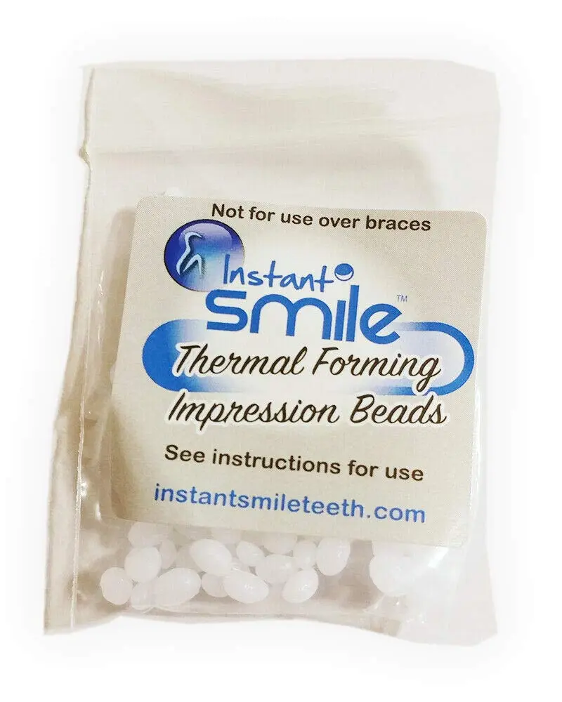 Instant Smile Billy Bob Replacement Thermal Adhesive Fitting Beads for Fake Teeth, 8 Count (0.23 kg) | FDA Approved Bonding Adhesive - view 2