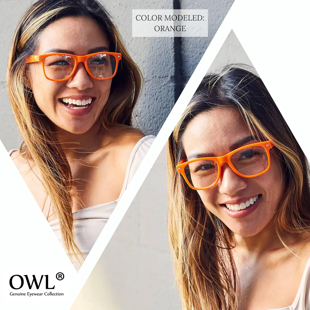 OWL Clear Lens Vintage Sunglasses 55mm UV400 Retro Purple Frame for Women & Men - view 4