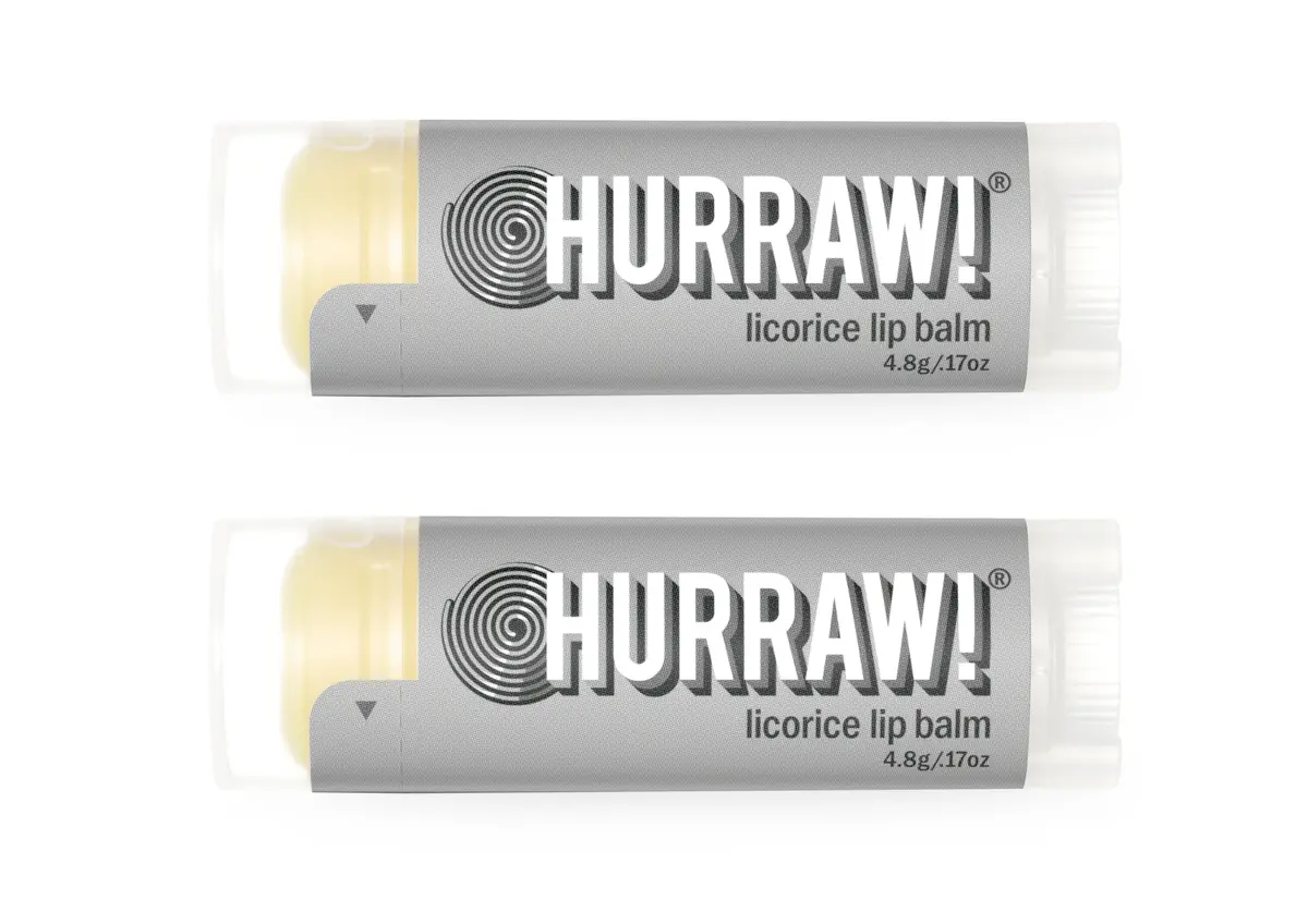 Hurraw! Licorice Lip Balm 2 Pack | Organic Vegan Cruelty-Free 4.8g - main product image