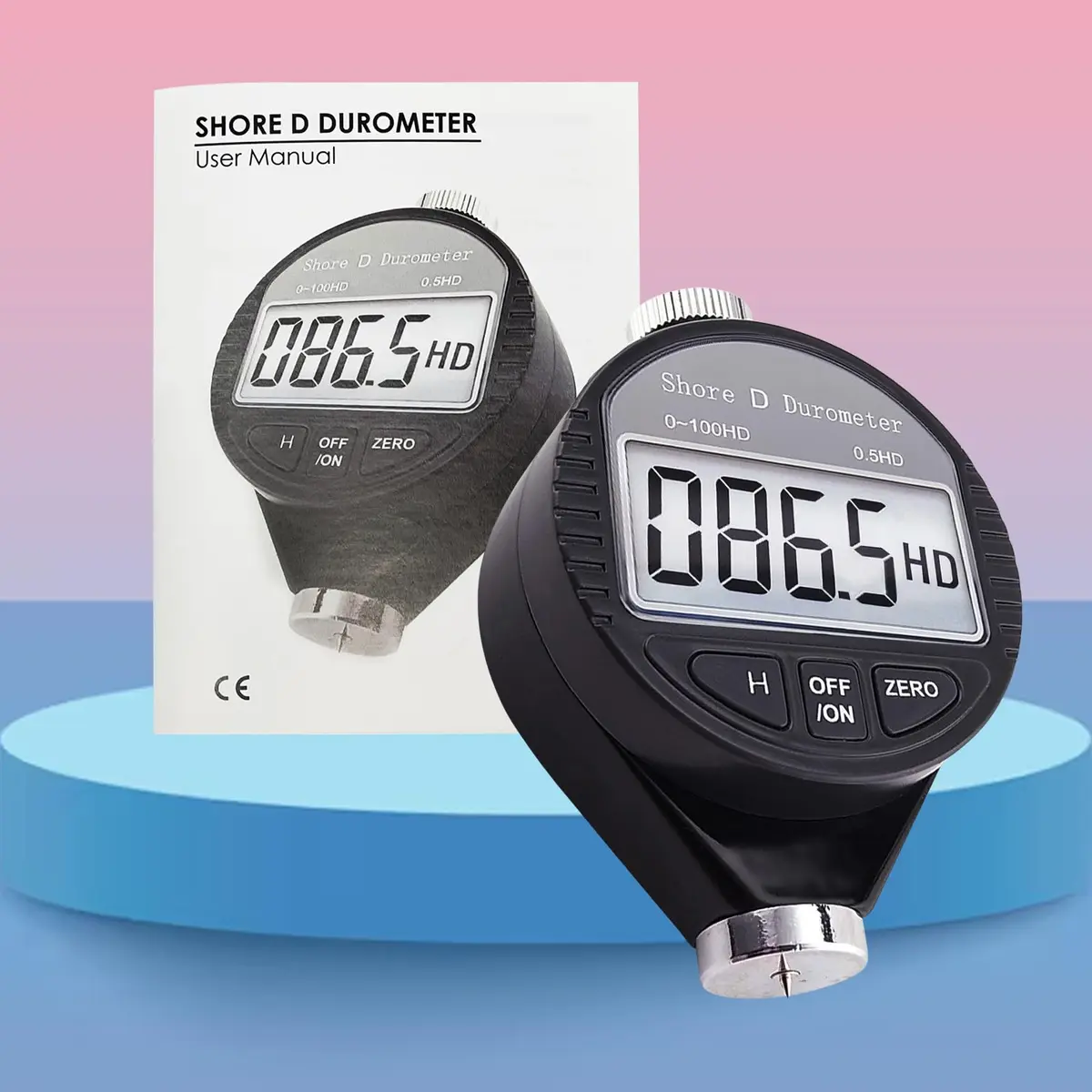 Gain Express Shore D Hardness Tester 87mm x 56mm x 25mm | Precise Digital Durometer for Rubber & Plastics - view 3
