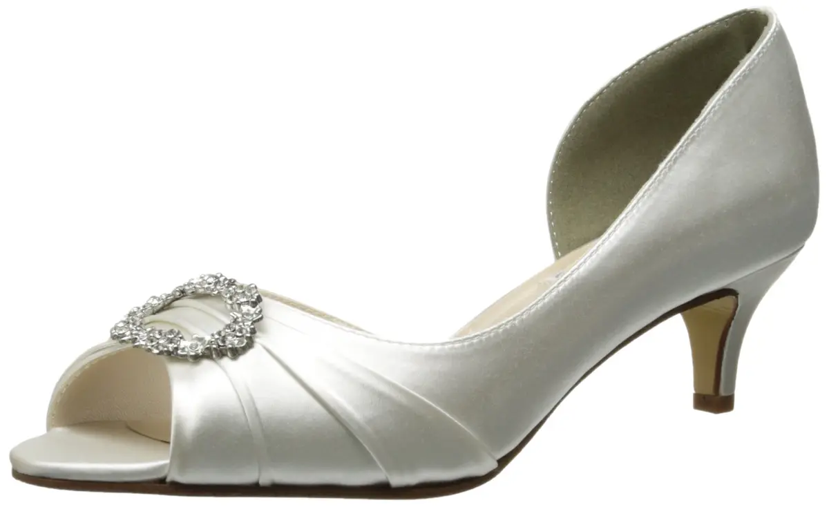 Touch Ups Kennedy D'Orsay Pump White 7.5 M US | Bridal & Prom Footwear - main product image