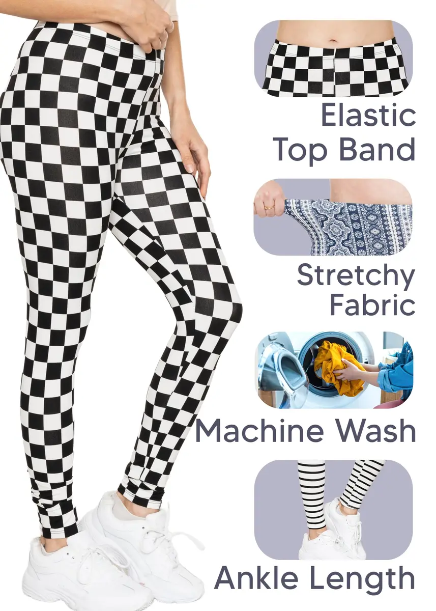 STRETCH IS COMFORT Women’s Full Length Leggings Kelly Green Large | Mid-Rise, 95% Polyester, Comfortable Fit - view 5
