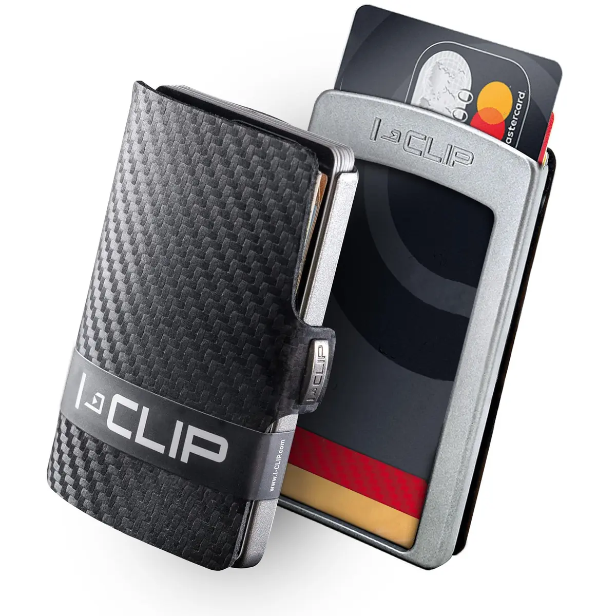 I-CLIP Premium Leather Slim Wallet with Money Clip & Card Holder - 9cm (3.5in) - Nutshell - main product image