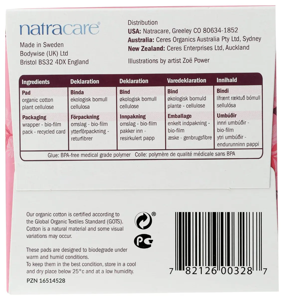 Natracare Ultra Extra Pads with Wings, Super, 10 Count (1 Pack) | Certified Organic Cotton & Ecologically Certified Cellulose Pulp - view 8