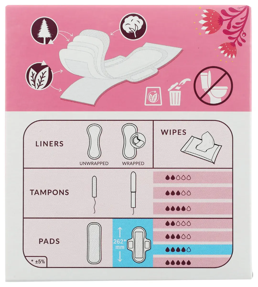 Natracare Ultra Extra Pads with Wings, Super, 10 Count (1 Pack) | Certified Organic Cotton & Ecologically Certified Cellulose Pulp - view 2