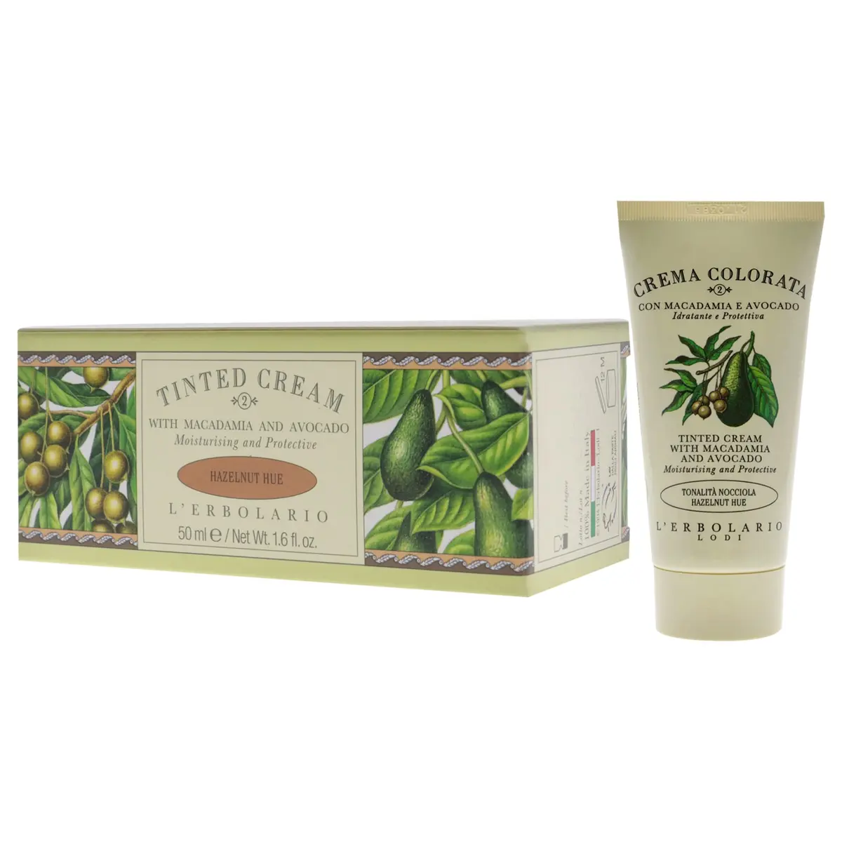 L'Erbolario Tinted Cream Hazelnut Hue 47ml (1.6 oz) | Natural Coverage & Hydration - view 4