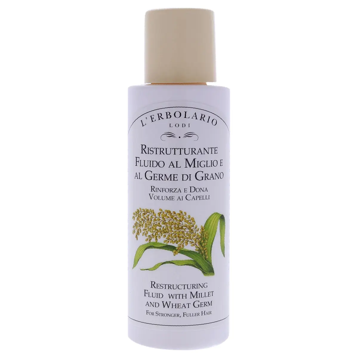 L'Erbolario Millet And Wheat Restructuring Fluid 3.3 Oz | Hair Serum For Stronger, Fuller Hair - view 2