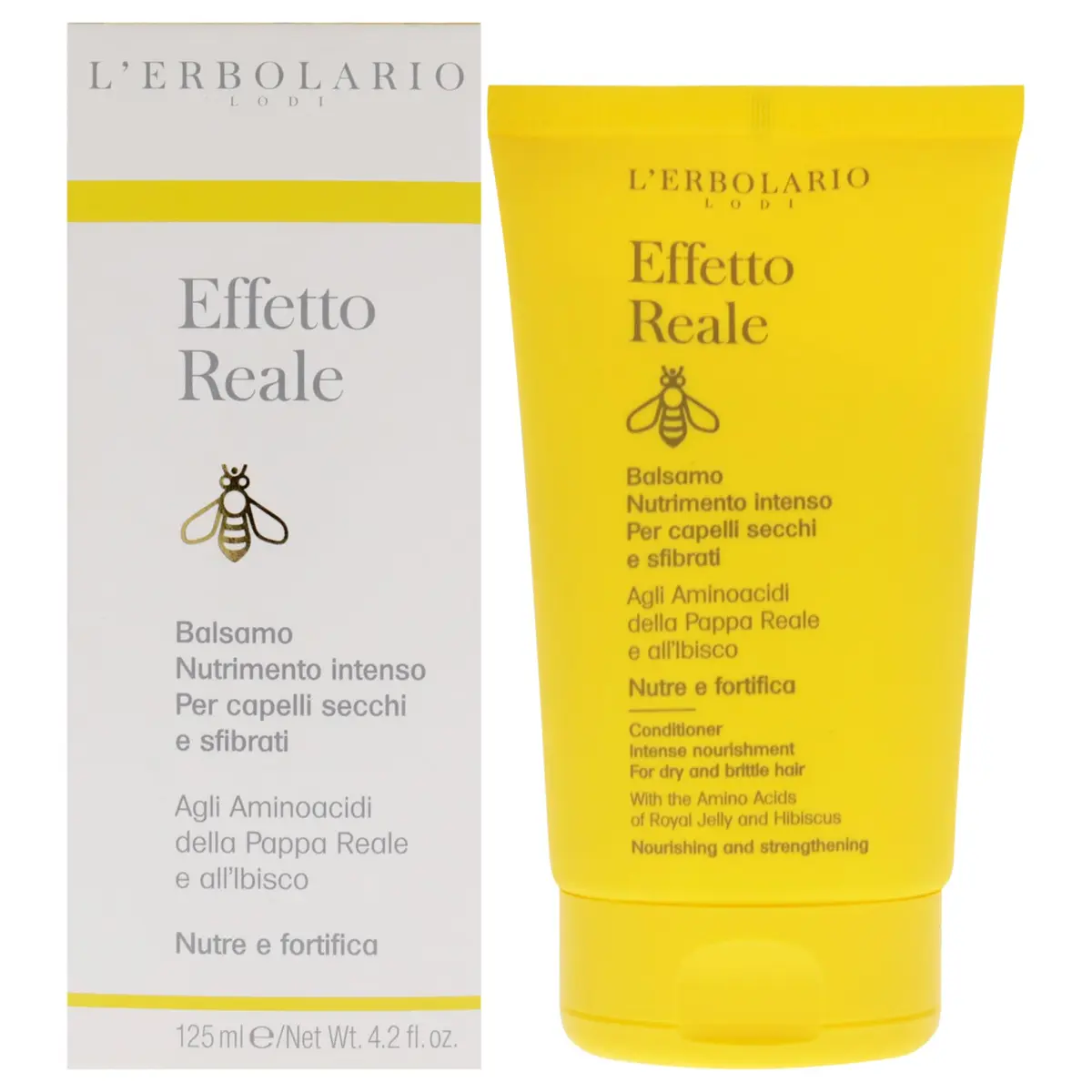 L'Erbolario Effetto Reale Intense Nourishment Conditioner - 4.2 Oz | Strengthens & Repairs Damaged Hair - main product image