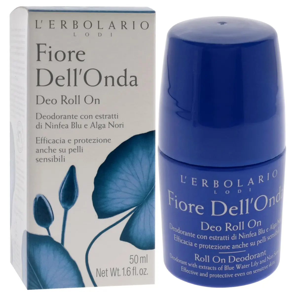 L'Erbolario Fiore Dell'Onda Roll-On Deodorant 1.7 oz | Floral Scent with Natural Ingredients for All Skin Types - view 3