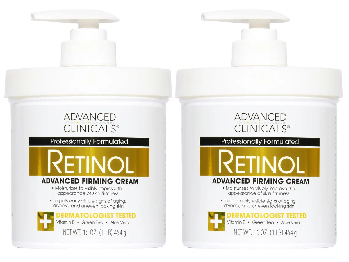 Advanced Clinicals Retinol Body Lotion & Face Moisturizer 1000ml (32 Fl Oz) | Targets Fine Lines & Wrinkles - main product image