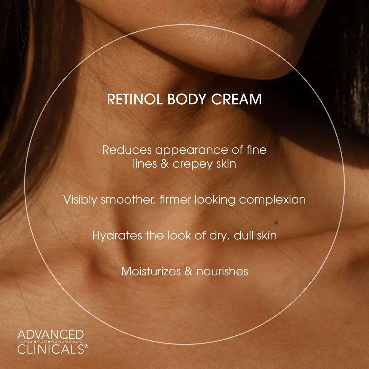 Advanced Clinicals Retinol Body Lotion & Face Moisturizer 1000ml (32 Fl Oz) | Targets Fine Lines & Wrinkles - view 3