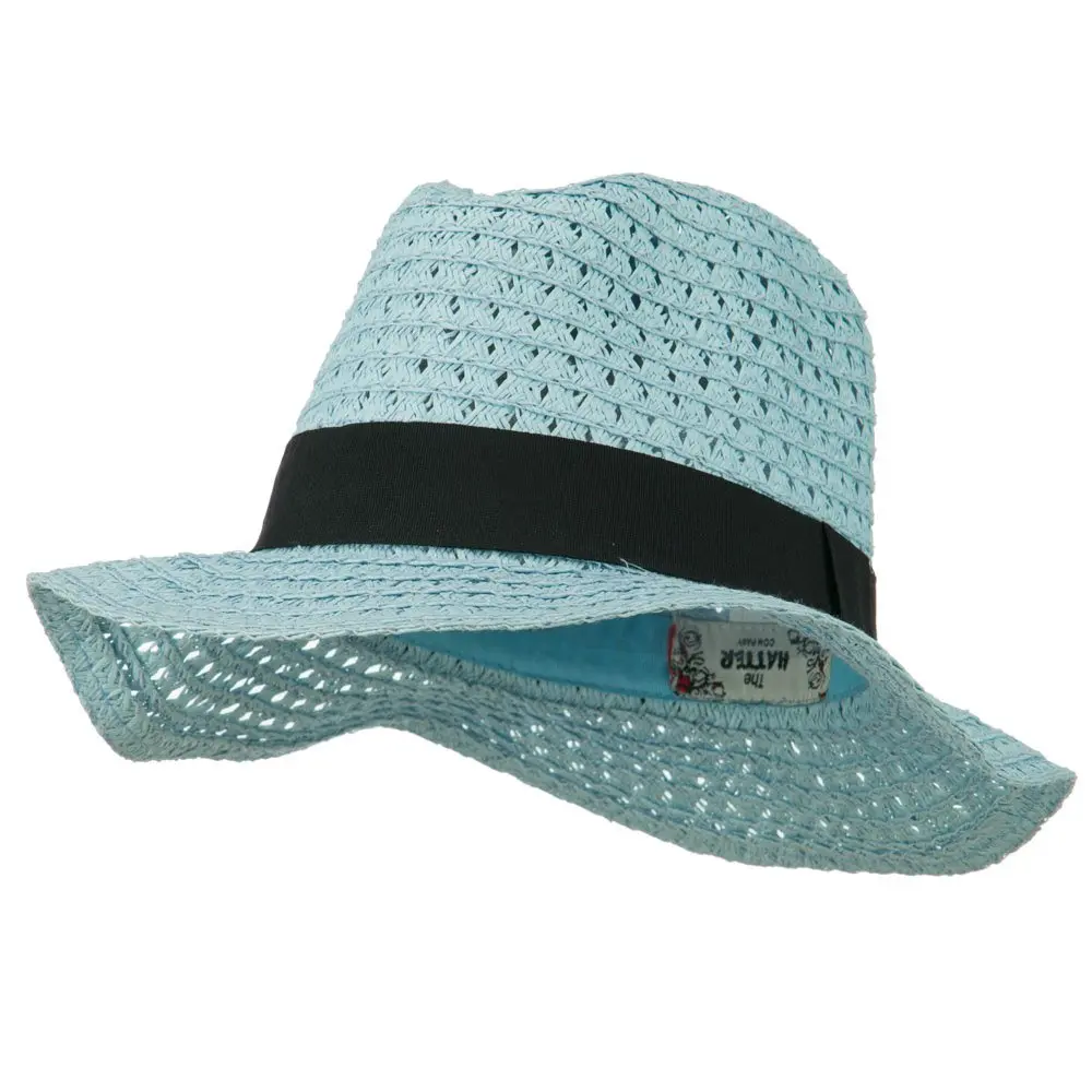 Hatiya Blue Panama Hat | Crushable Sun Hat for Men, OSFM - main product image