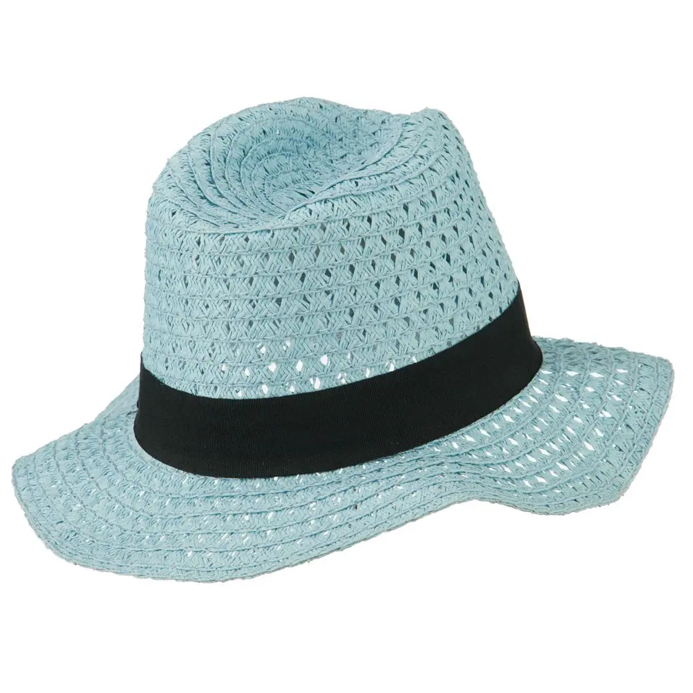 Hatiya Blue Panama Hat | Crushable Sun Hat for Men, OSFM - view 3