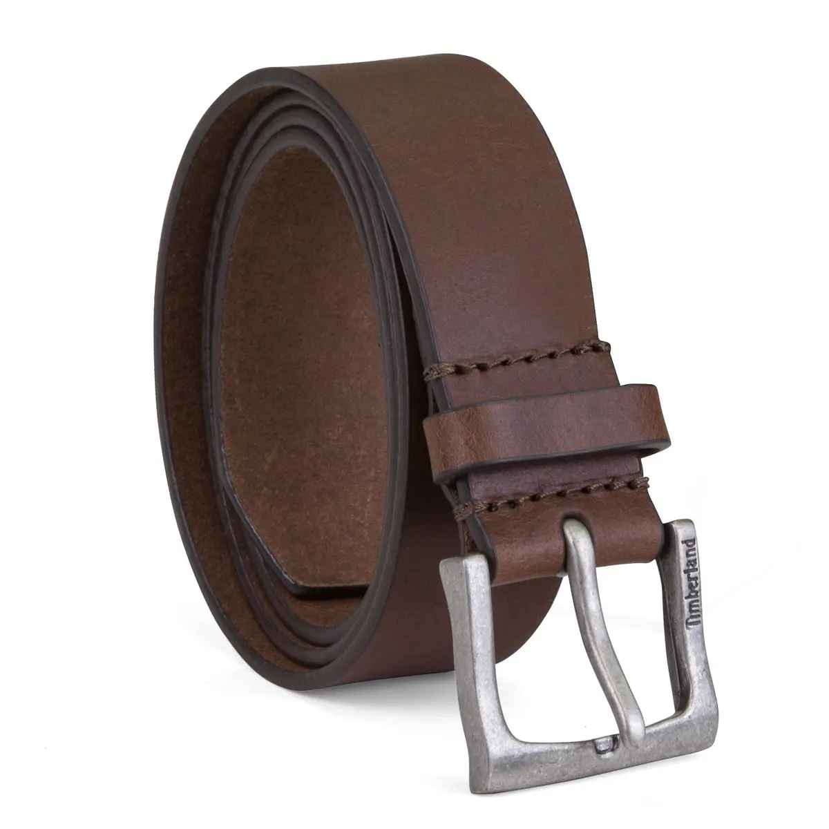Timberland Men's Classic Leather Jean Belt 1.4 Inches Wide, Brown, 42 | Versatile Casual & Dress Belt - main product image