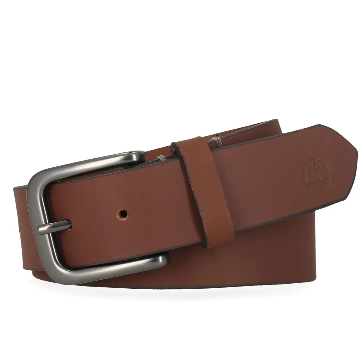 Timberland Men's 35mm Classic Buckle Leather Belt | Genuine Full-Grain Leather, Brown, 32 (82cm) - view 2