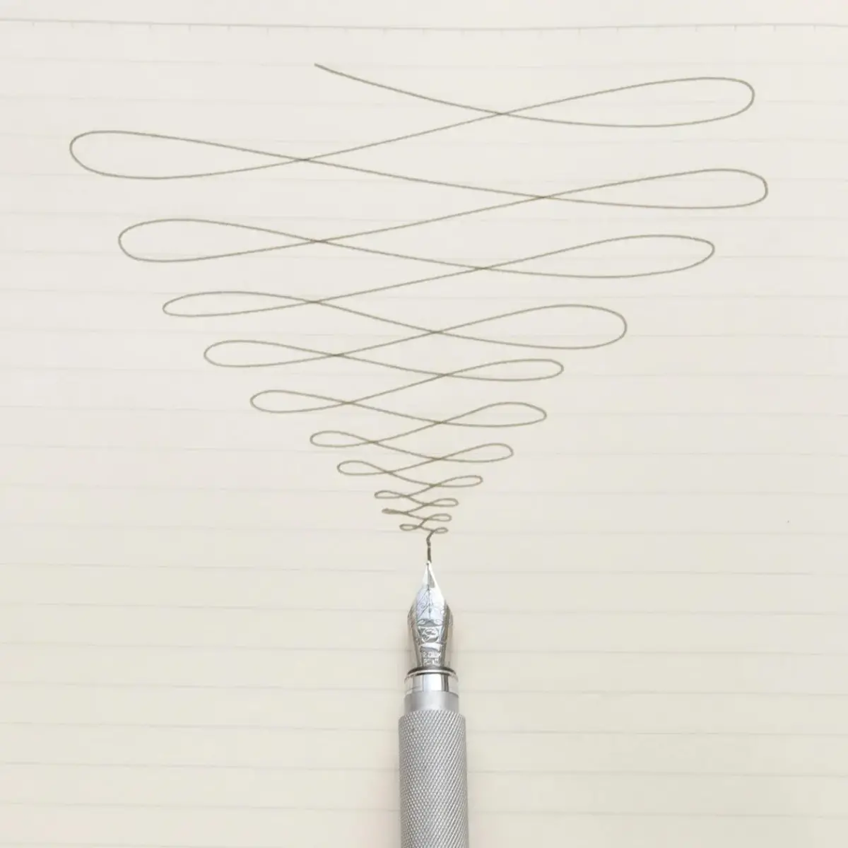 MUJI Aluminum Fountain Pen Black Ink | Smooth Writing Instrument - view 3