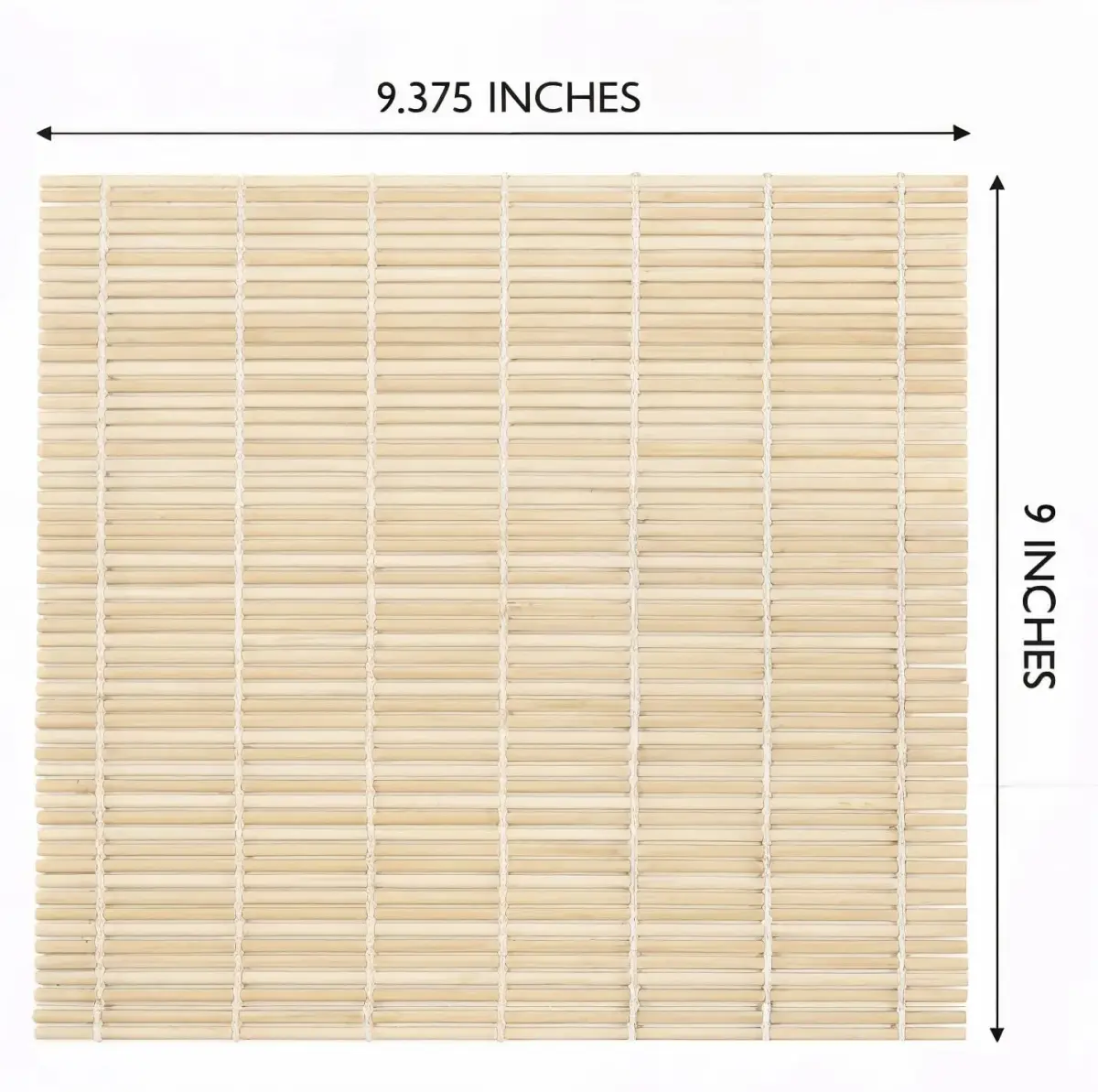 BS Bamboo Sushi Rolling Mat 22.8cm x 23.8cm (9" x 9.375") | Authentic USA Import - view 3