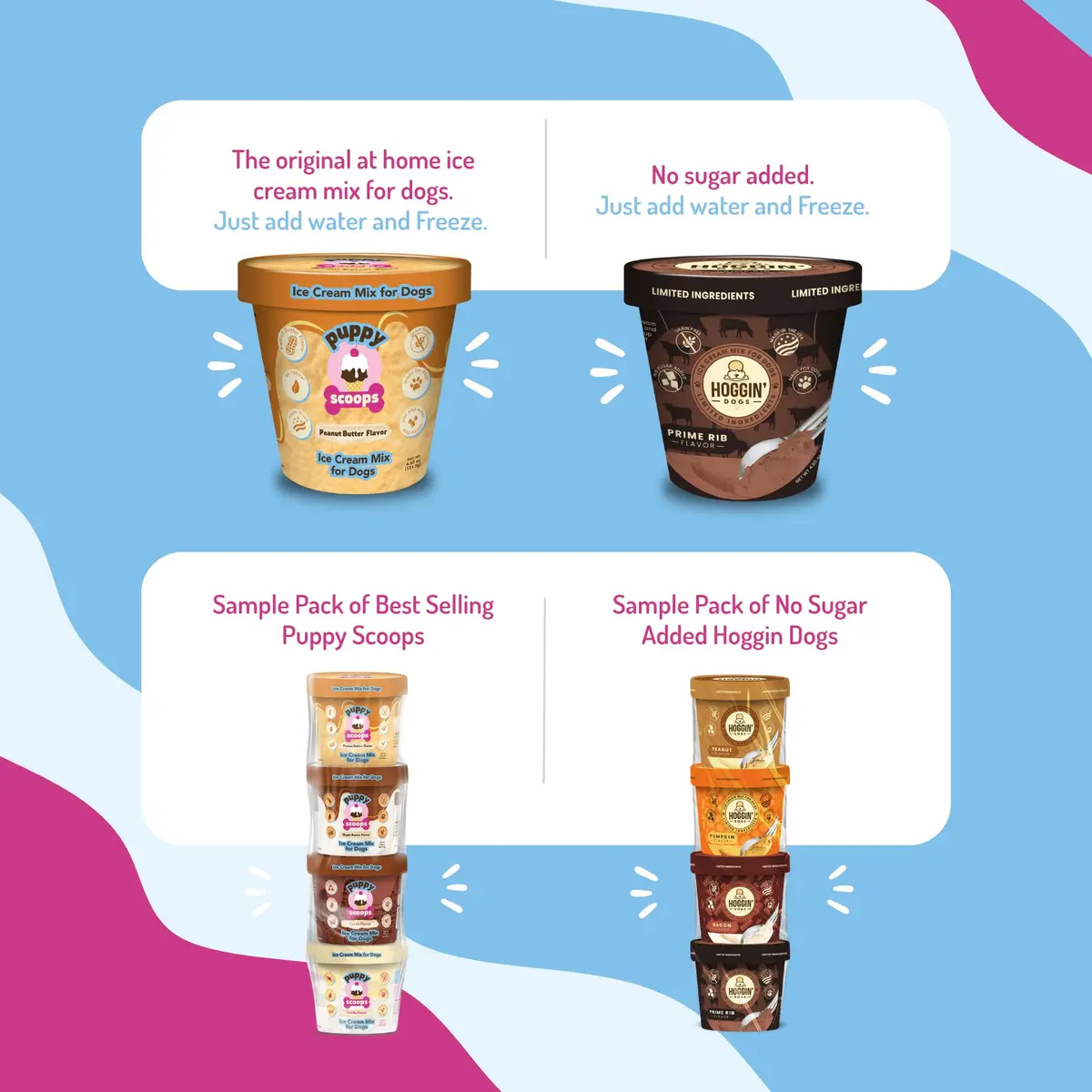 Puppy Scoops Dog Ice Cream Mix (Peanut Butter), 4.65 oz | Natural, Scoopable Treat for Dogs - view 5