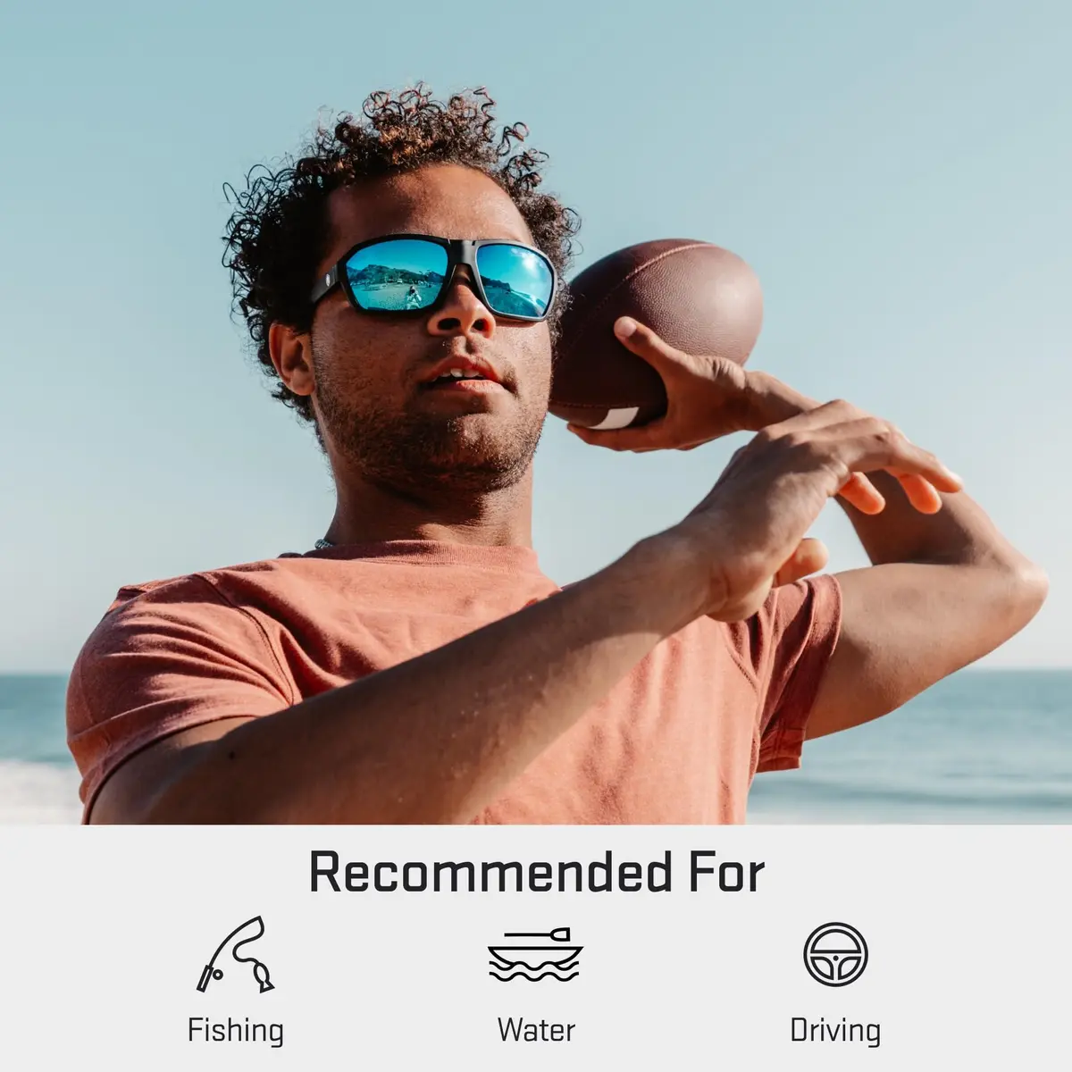 Revant Replacement Lenses for Oakley Fast Jacket, Pol Ice Blue | Polarized Impact-Resistant Impact & UV - view 6