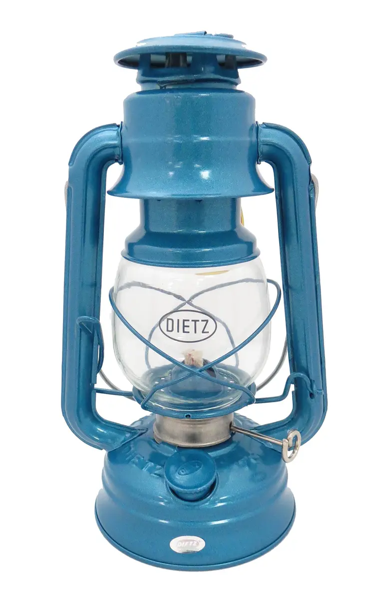 Dietz #76 Original Oil Burning Lantern Blue | Classic Fuel Lamp for Camping & Decor - main product image