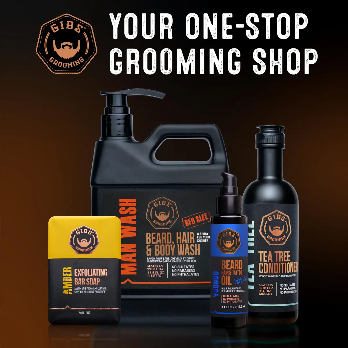 GIBS Grooming Voodoo Prince Beard, Hair & Tattoo Oil 1 fl oz | Softens, Strengthens, Protects Skin - view 6