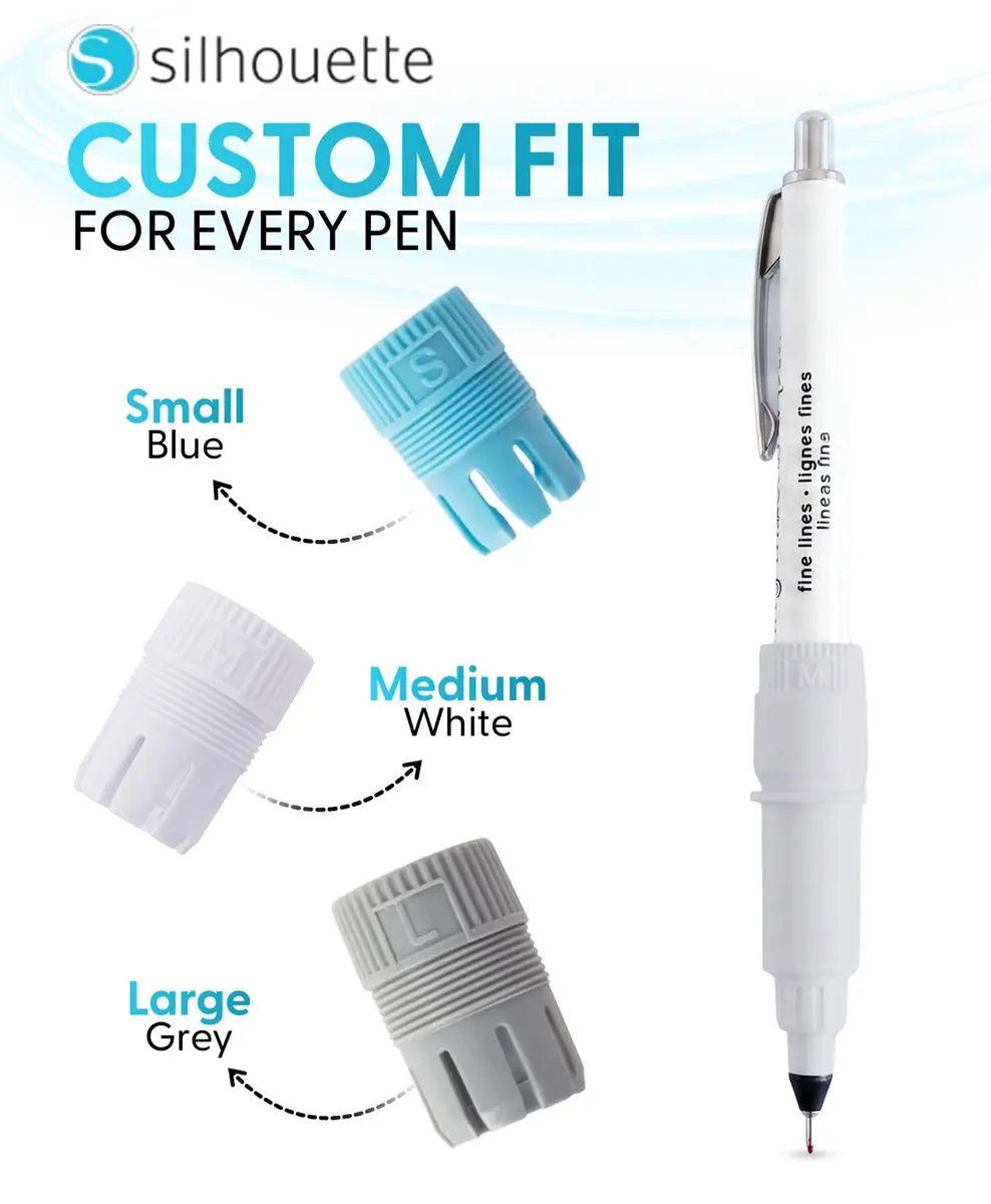 Silhouette America Pen Holder 2 with 3 Threaded Adapters | Compatible with Silhouette Cameo - view 4
