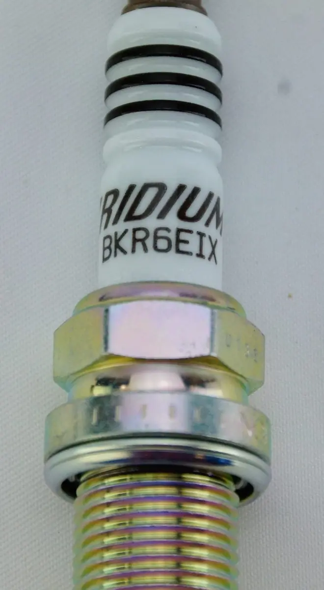 NGK 6418 Iridium IX Spark Plug BKR6EIX - 4 PCS | 14mm x 19mm Thread - view 2