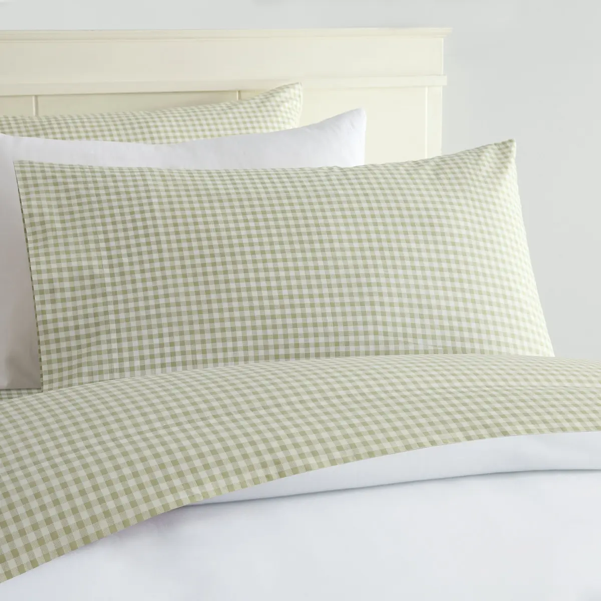 Laurel & Mayfair Gingham Cotton Sheet Set King Size | Cool All Season 250tc - main product image