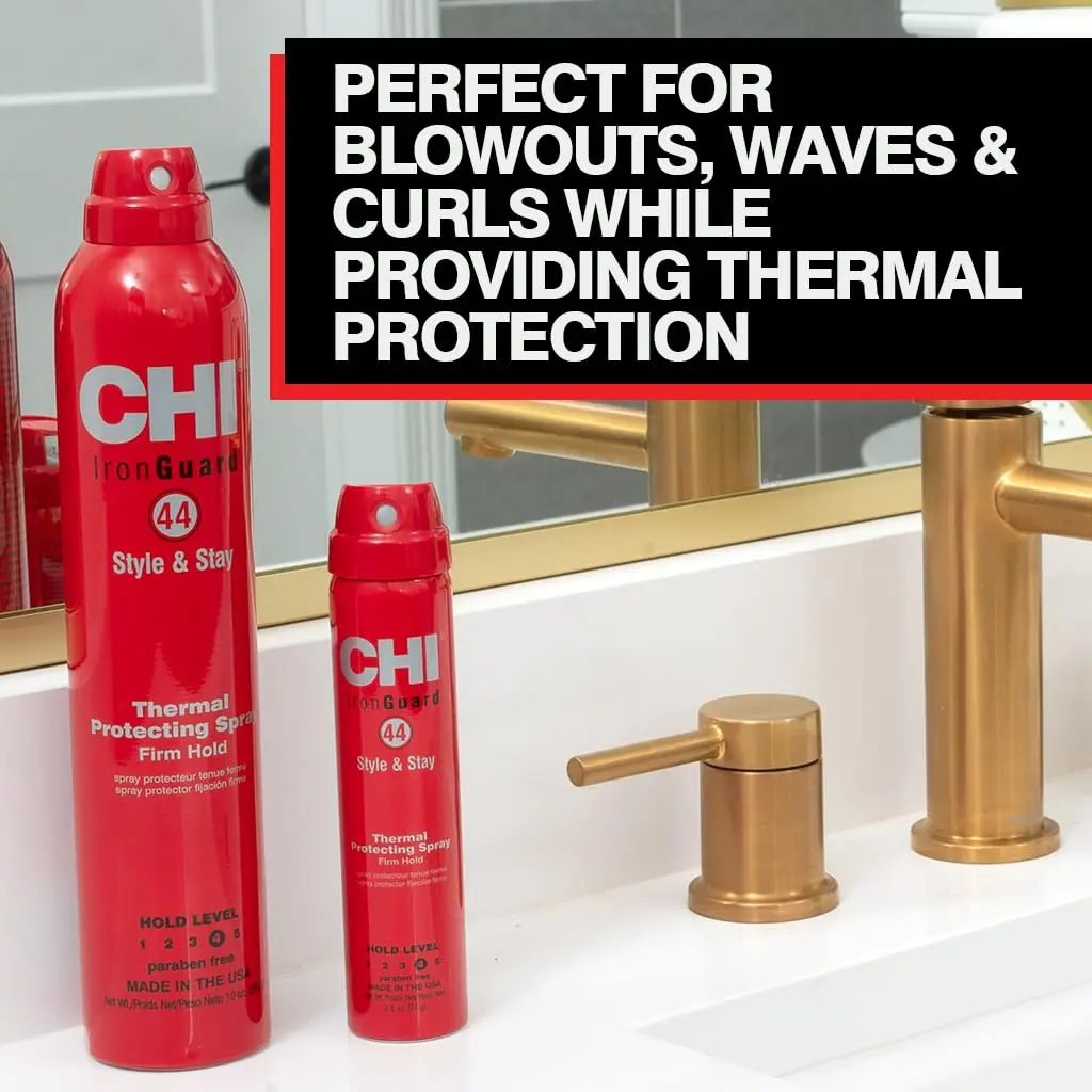 CHI 44 Iron Guard Style & Stay Firm Hold Protecting Spray, 10 Oz | Long-lasting style & thermal protection - view 3