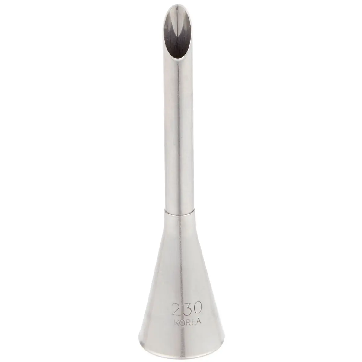 Ateco 230 2 7/8" Bismark Metal Piping Tip | Stainless Steel Pastry Filling Nozzle - main product image