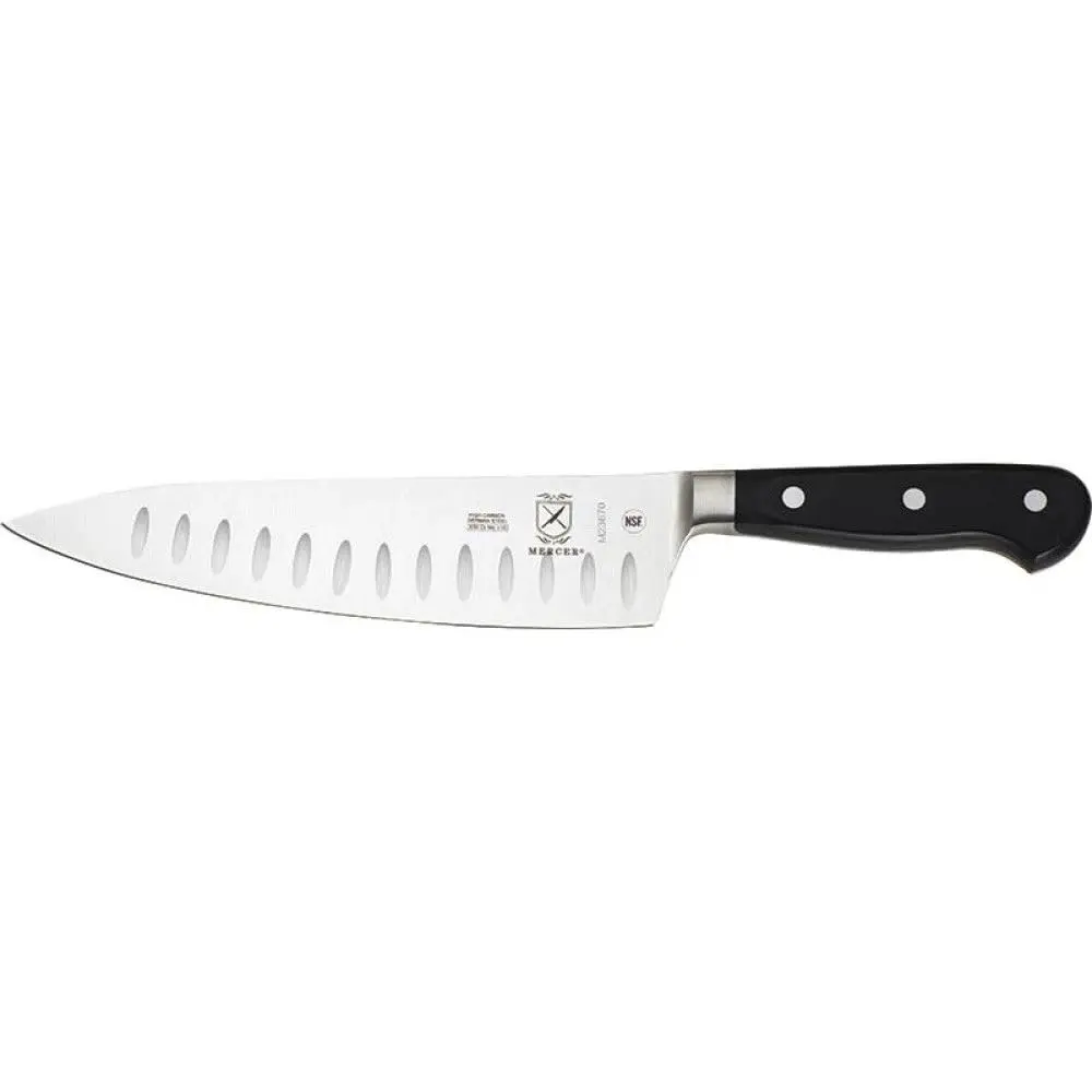 Mercer Culinary Renaissance 8-Inch Granton Edge Slicing Knife | Precision Forged German Steel - main product image