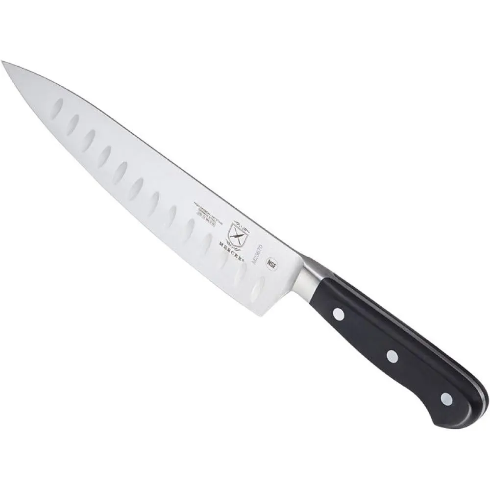 Mercer Culinary Renaissance 8-Inch Granton Edge Slicing Knife | Precision Forged German Steel - view 2