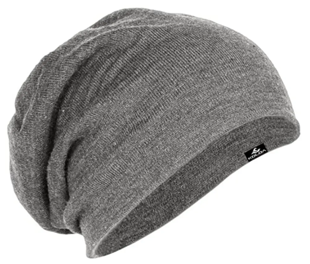 Joe's USA Grey Slouchy Beanie in One Size | Knit Warm Acrylic Blend (70-120 chars) - main product image
