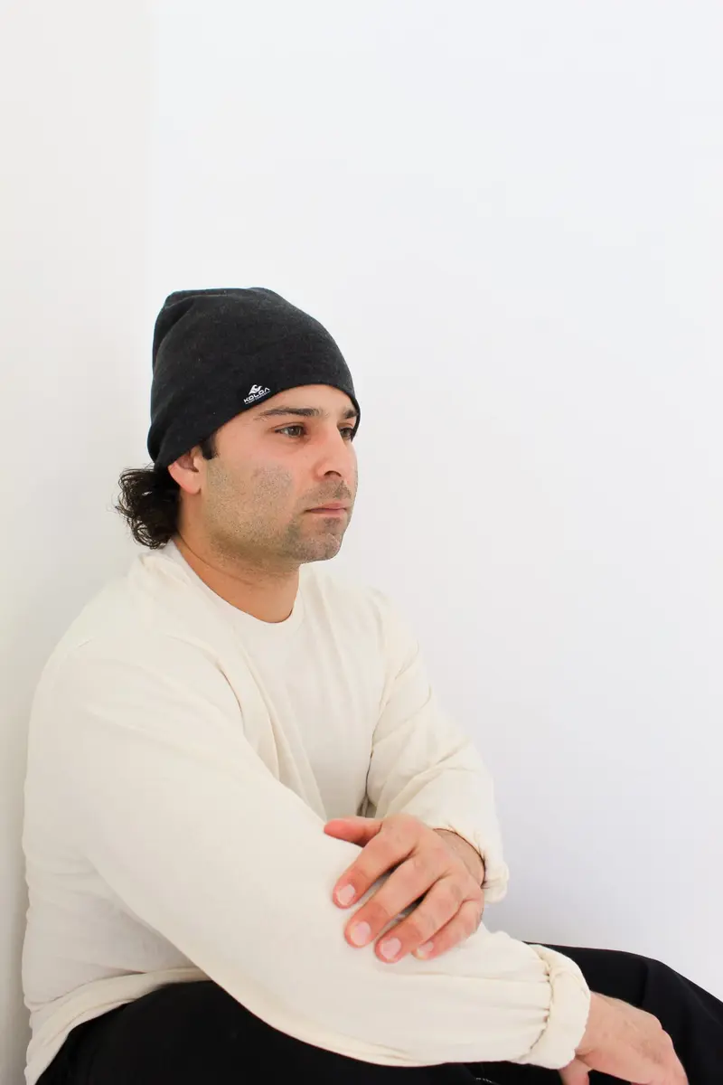 Joe's USA Grey Slouchy Beanie in One Size | Knit Warm Acrylic Blend (70-120 chars) - view 2