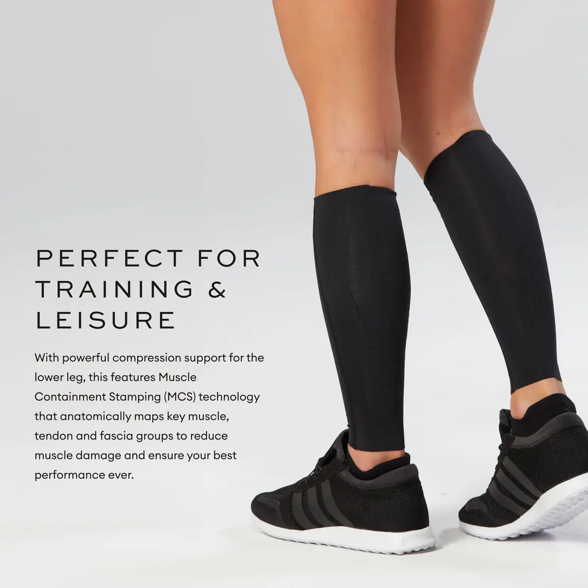 2XU Elite MCS Compression Calf Guards, Black/Gold, X-Small | Supportive Calf Sleeve for Active Men - view 2