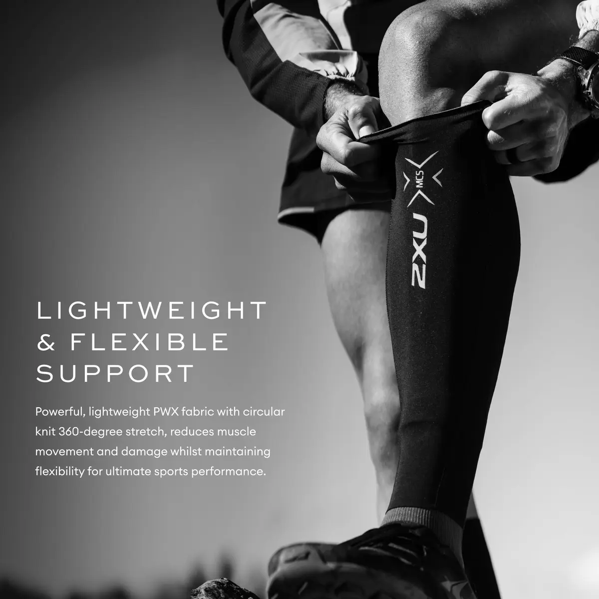 2XU Elite MCS Compression Calf Guards, Black/Gold, X-Small | Supportive Calf Sleeve for Active Men - view 4