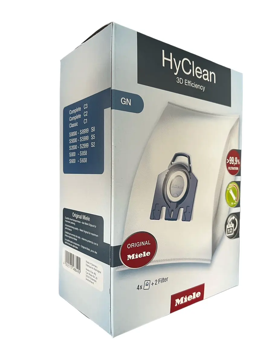 Miele Original AirClean 3D Efficiency GN Vacuum Cleaner Bags | Filters Over 99.9% Dust, Longer Service Life - view 2