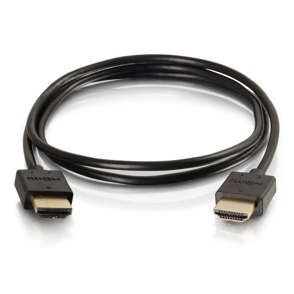 C2G HDMI Cable 1ft 4K High Speed 60Hz | Supports 4K UHD, Ethernet, Ultra-Flexible, Low Profile Connectors - view 2